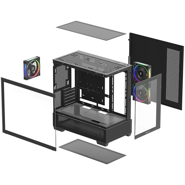 Корпус DeepCool CG380 3F R-CG380-BKAGM3-G