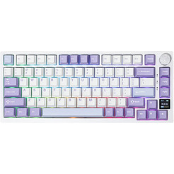 Компьютерная клавиатура AJAZZ AK820 PRO Flying Fish Switch (фиолетово-бело-синяя)