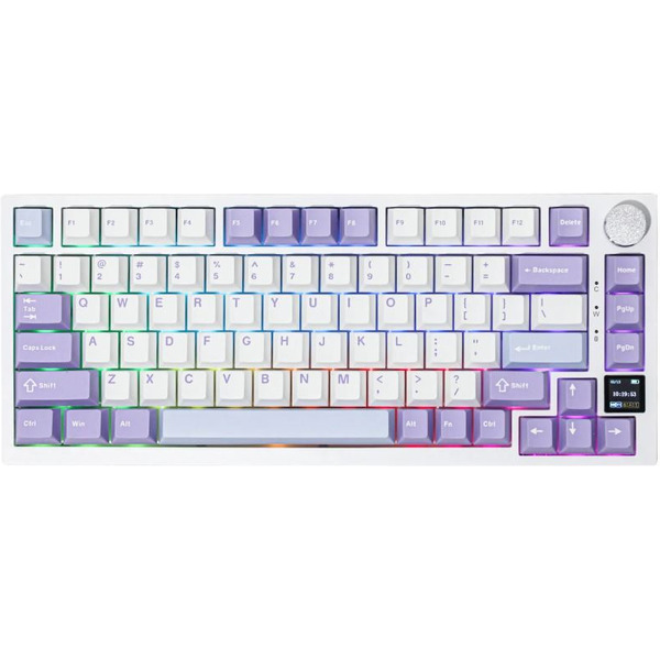 Компьютерная клавиатура AJAZZ AK820 PRO Flying Fish Switch (фиолетово-бело-синяя)