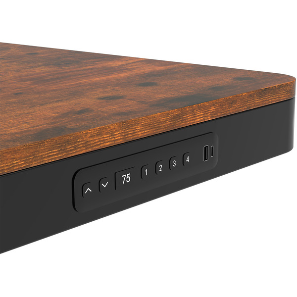 Стол с регулировкой высоты Zone51 e-Nexor 140x75 Dark Wood Z51-FLD-NEX-DW4
