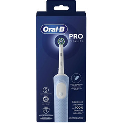 Электрическая зубная щетка Oral-B Vitality Pro D103.413.3 Protect X Clean D103.413.3 (голубой)