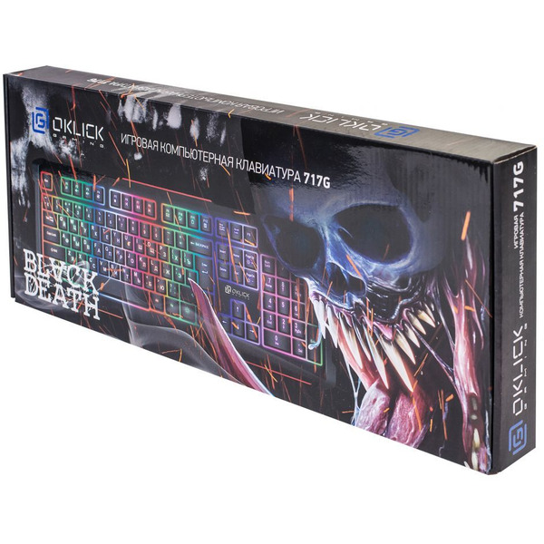 Клавиатура Oklick 717G Black Death