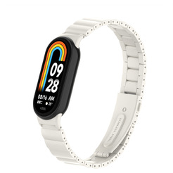 Ремешок Bingo Stainless Strips для XIAOMI Mi Band 8 (слоновая кость)