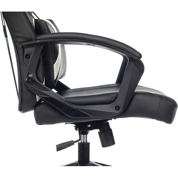 Кресло геймерское Бюрократ Zombie Driver (черный/белый)