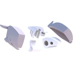 Магнитный конструктор Halftoys Ocean Кашалот с диорамой HO005