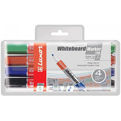 Набор маркеров для белых досок Luxor 750 3380/4 WT