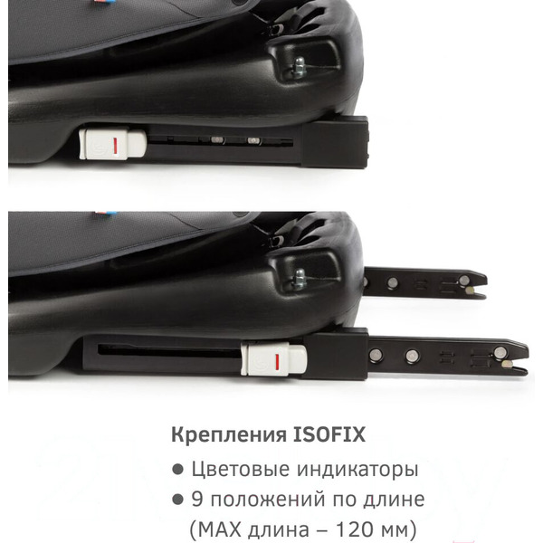 Isofix KRES3911 (темно-серый)