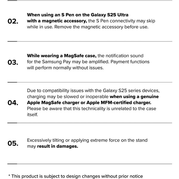 Чехол Ringke UX MAGNETIC для Galaxy S25 Ultra SMOKE BLACK