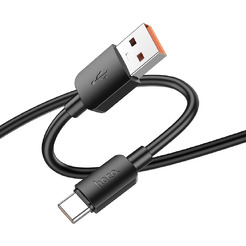 Зарядный кабель Hoco X96 100W USB Type-A - USB Type-C (1 м, черный)