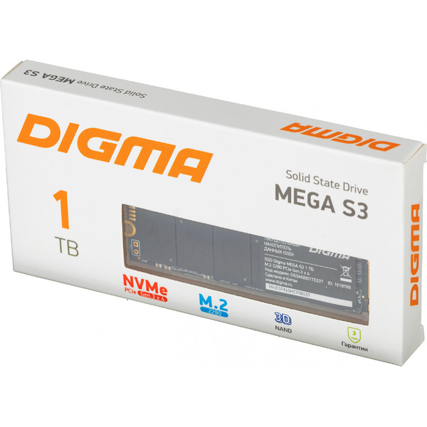 Накопитель SSD DIGMA Mega S3 1Tb DGSM3001TS33T