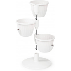 Горшок Альтернатива Каскад М8067 (белый)