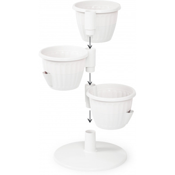 Горшок Альтернатива Каскад М8067 (белый)