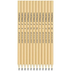 Набор карандашей ч/г Красин "Конструктор" С-358 (12штук)