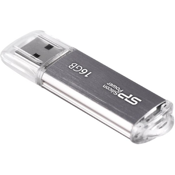 USB Flash Silicon-Power Ultima II I-Series Silver 16 Гб (SP016GBUF2M01V1S)