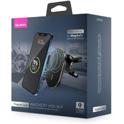 Держатель для смартфона Olmio Magnet Safe QI 043863