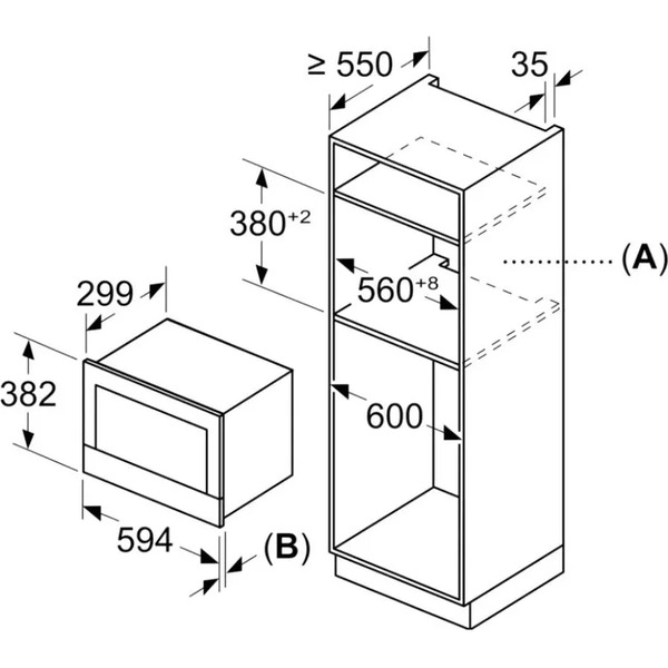 Встраиваемая микроволновая печь Siemens BE732L1B1