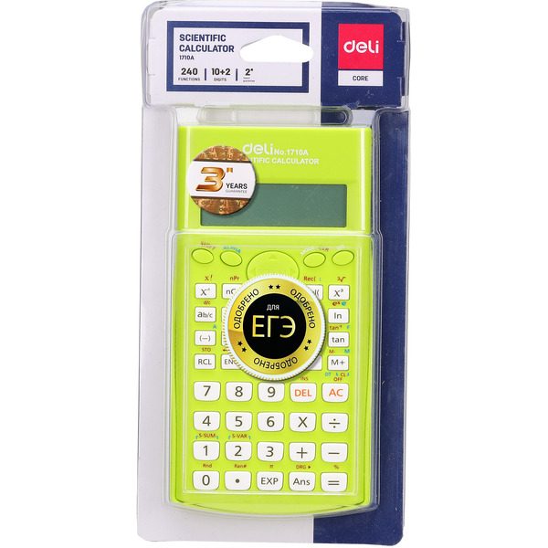 Калькулятор Deli E1710A/GRN