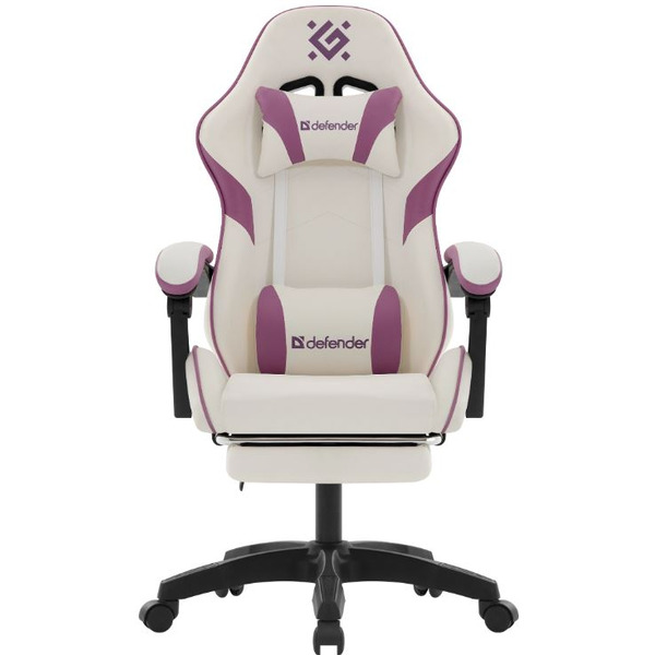 Кресло компьютерное Defender Serenity (белый/фиолетовый)