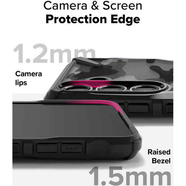 Чехол Ringke FUSION X для Galaxy S25 Plus CAMO BLACK