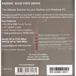 SSD AMD Radeon R5 NVMe 960GB R5MP960G8
