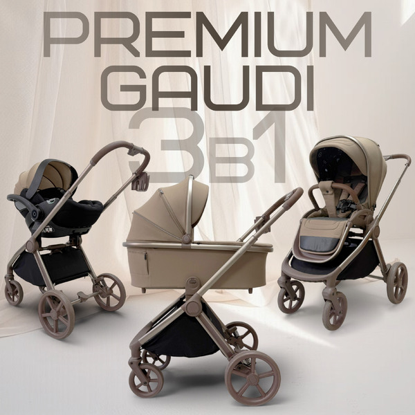 Детская универсальная коляска Bubago Gaudi 3 в 1 BG 195-1 (тоффи)