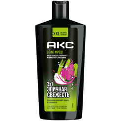 Гель для душа и шампунь АКС EPIC FRESH 610мл 3в1