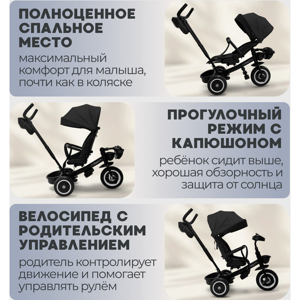 Беговел-велосипед Bubago Dragon BG 161-4 (черный)