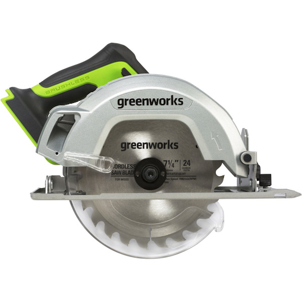 Циркулярная пила Greenworks GD24CS 1500907 (без АКБ и ЗУ)