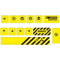 Набор кейкапов Havit KC008 (Желтый) 13 шт