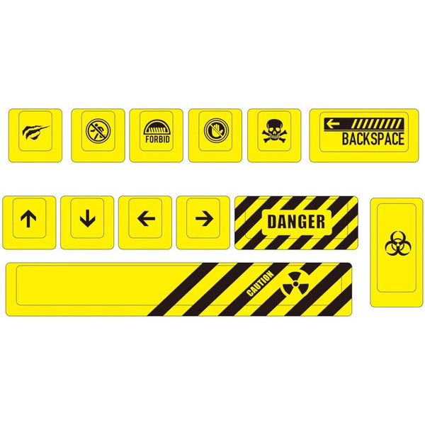 Набор кейкапов Havit KC008 (Желтый) 13 шт