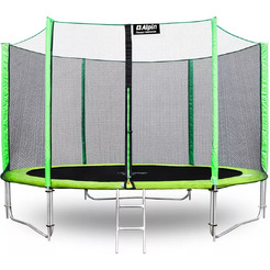 Батут Alpin AT-374 с защитной сеткой и лестницей 3.74 м