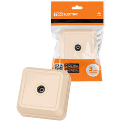 Розетка телевизионная TDM Electric Ладога SQ1801-0026