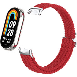 Ремешок Bingo Braided для Xiaomi Mi Band 8 (красный)