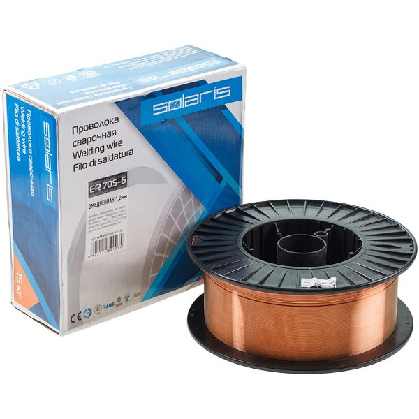 Проволока сварочная SOLARIS ER 70S-6 ф 1.2мм (WM-ER70S6-12150)