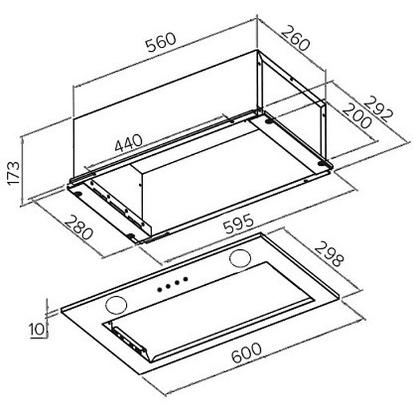 Вытяжка GRAND Fleet (60, нерж. сталь)