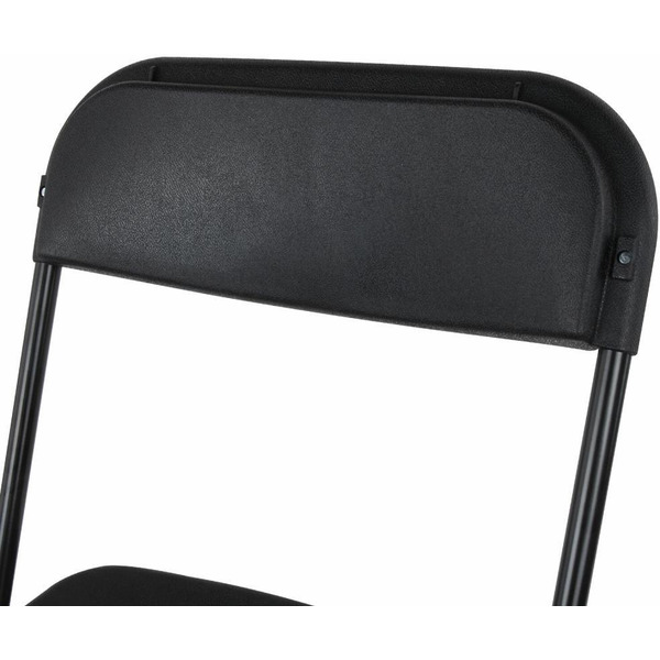 Стулья складные BRABIX Golf CF-002 (КОМПЛЕКТ 4 шт., черный каркас, пластик черный) 533030