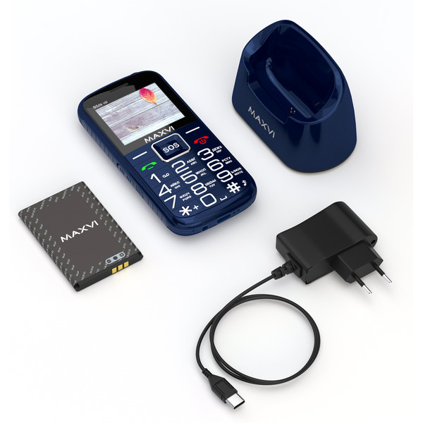 Мобильный телефон Maxvi B5ds up (темно-синий)