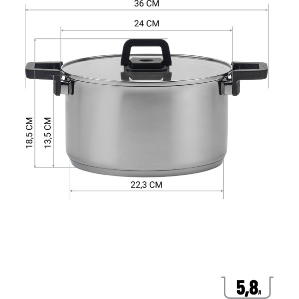 Набор кастрюль Polaris Fold&Keep-6S