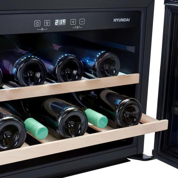 Винный шкаф Hyundai HBWC 0461 SCT (чёрный)