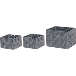Набор корзин для хранения 4LIVING Julietta 307814 (светло-серый)