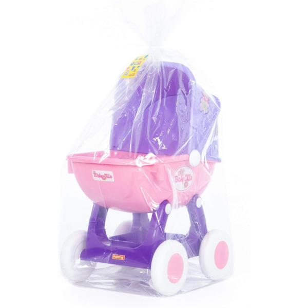 Коляска для кукол Полесье Arina 4-х колесная 48202 (фиолетовый/розовый)