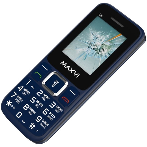 Мобильный телефон Maxvi C3i (маренго)
