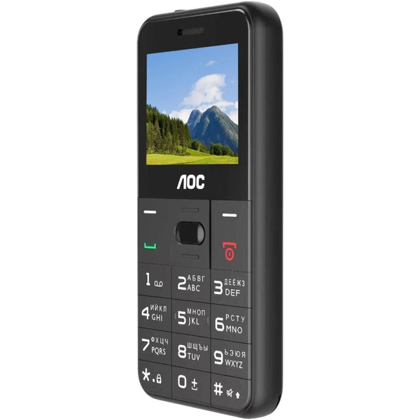 Кнопочный телефон AOC A205 (черный)