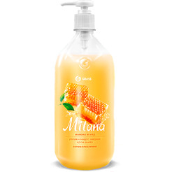 Жидкое мыло Grass Milana Молоко и мед 1л 126101
