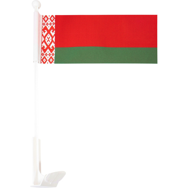 Флаг Республики Беларусь атомобильный (ФАРБ014) 30х40 см