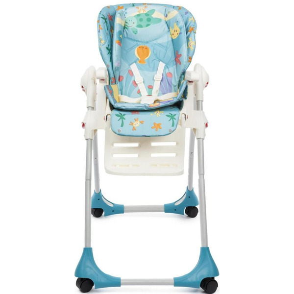 Стульчик для кормления Chicco new POLLY 2 В 1 SEA DREAMS 4 колесика