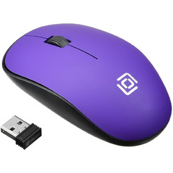 Мышь Oklick 515MW (черный/фиолетовый)