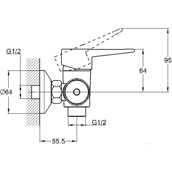 Смеситель для душа ECONOCE EC0404