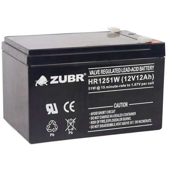 Аккумулятор для ИБП Zubr HR 12-51W (12 В/12 А·ч)