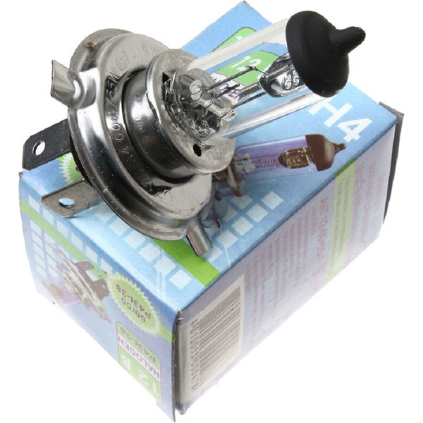 Автолампа галогенная АКГ 12-60+55-1/H4 12V 60W/55W,P43t-38 КРАСОЧНАЯ BELSVET